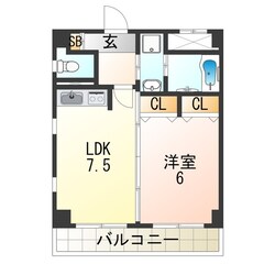 三国ケ丘駅 徒歩4分 7階の物件間取画像